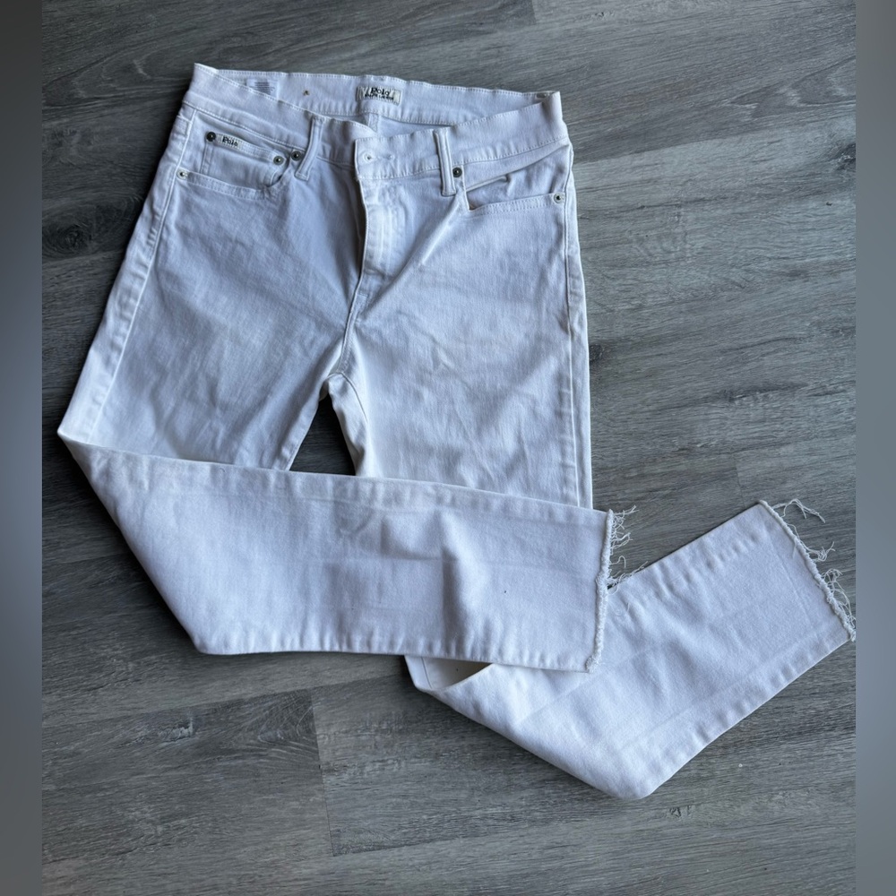 Ralph Lauren Skinny White Denim Jeans